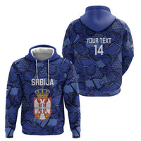 Serbia Basketball Custom Zip Hoodie Srbija Go Champions - Wonder Print Shop