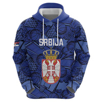 Serbia Basketball Custom Zip Hoodie Srbija Go Champions - Wonder Print Shop