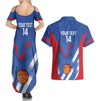 France Basketball Custom Couples Matching Summer Maxi Dress and Hawaiian Shirt Allez Les Bleus - Wonder Print Shop