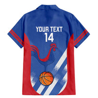 France Basketball Custom Family Matching Mermaid Dress and Hawaiian Shirt Allez Les Bleus - Wonder Print Shop
