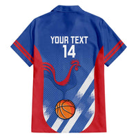 France Basketball Custom Family Matching Tank Maxi Dress and Hawaiian Shirt Allez Les Bleus - Wonder Print Shop