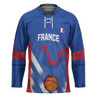 France Basketball Custom Hockey Jersey Allez Les Bleus - Wonder Print Shop