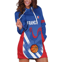 France Basketball Custom Hoodie Dress Allez Les Bleus - Wonder Print Shop
