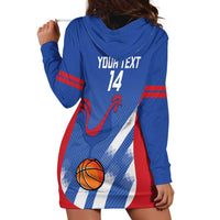 France Basketball Custom Hoodie Dress Allez Les Bleus - Wonder Print Shop