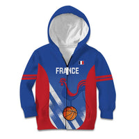 France Basketball Custom Kid Hoodie Allez Les Bleus - Wonder Print Shop
