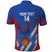 France Basketball Custom Polo Shirt Allez Les Bleus - Wonder Print Shop