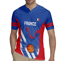 France Basketball Custom Rugby Jersey Allez Les Bleus - Wonder Print Shop