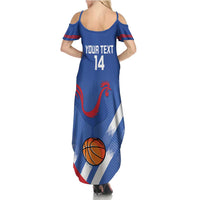 France Basketball Custom Summer Maxi Dress Allez Les Bleus - Wonder Print Shop