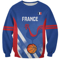 France Basketball Custom Sweatshirt Allez Les Bleus - Wonder Print Shop