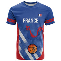 France Basketball Custom T Shirt Allez Les Bleus - Wonder Print Shop