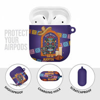 Mexico Day Of The Dead AirPods Case Sombrero Sugar Skull Marigold Pan De Muerto - Wonder Print Shop