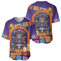 Mexico Day Of The Dead Baseball Jersey Sombrero Sugar Skull Marigold Pan De Muerto - Wonder Print Shop