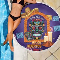 Mexico Day Of The Dead Beach Blanket Sombrero Sugar Skull Marigold Pan De Muerto - Wonder Print Shop