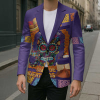 Mexico Day Of The Dead Blazer Sombrero Sugar Skull Marigold Pan De Muerto - Wonder Print Shop