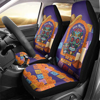 Mexico Day Of The Dead Car Seat Cover Sombrero Sugar Skull Marigold Pan De Muerto - Wonder Print Shop