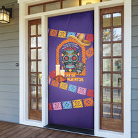 Mexico Day Of The Dead Door Cover Sombrero Sugar Skull Marigold Pan De Muerto - Wonder Print Shop