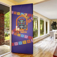 Mexico Day Of The Dead Door Cover Sombrero Sugar Skull Marigold Pan De Muerto - Wonder Print Shop