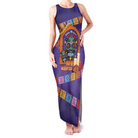 Mexico Day Of The Dead Family Matching Tank Maxi Dress and Hawaiian Shirt Sombrero Sugar Skull Marigold Pan De Muerto - Wonder Print Shop