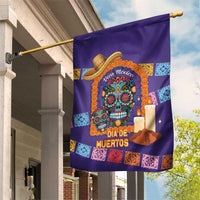Mexico Day Of The Dead Garden Flag Sombrero Sugar Skull Marigold Pan De Muerto - Wonder Print Shop