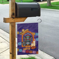 Mexico Day Of The Dead Garden Flag Sombrero Sugar Skull Marigold Pan De Muerto - Wonder Print Shop