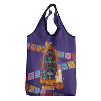 Mexico Day Of The Dead Grocery Bag Sombrero Sugar Skull Marigold Pan De Muerto - Wonder Print Shop