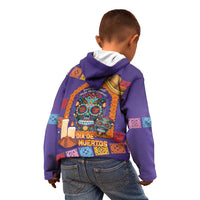 Mexico Day Of The Dead Kid Hoodie Sombrero Sugar Skull Marigold Pan De Muerto - Wonder Print Shop