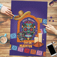 Mexico Day Of The Dead Puzzle Sombrero Sugar Skull Marigold Pan De Muerto - Wonder Print Shop