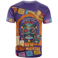 Mexico Day Of The Dead T Shirt Sombrero Sugar Skull Marigold Pan De Muerto - Wonder Print Shop