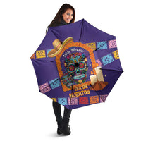 Mexico Day Of The Dead Umbrella Sombrero Sugar Skull Marigold Pan De Muerto - Wonder Print Shop
