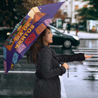 Mexico Day Of The Dead Umbrella Sombrero Sugar Skull Marigold Pan De Muerto - Wonder Print Shop