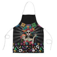 Mexican La Catrina Apron Viva Mexico Dia De Muertos - Wonder Print Shop
