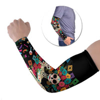 Mexican La Catrina Arm Sleeves Viva Mexico Dia De Muertos - Wonder Print Shop