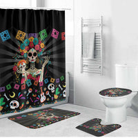 Mexican La Catrina Bathroom Set Viva Mexico Dia De Muertos - Wonder Print Shop