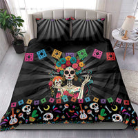 Mexican La Catrina Bedding Set Viva Mexico Dia De Muertos - Wonder Print Shop
