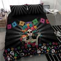 Mexican La Catrina Bedding Set Viva Mexico Dia De Muertos - Wonder Print Shop