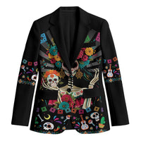 Mexican La Catrina Blazer Viva Mexico Dia De Muertos - Wonder Print Shop