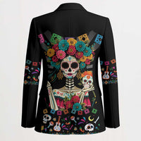 Mexican La Catrina Blazer Viva Mexico Dia De Muertos - Wonder Print Shop