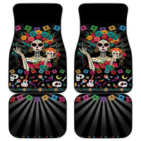 Mexican La Catrina Car Mats Viva Mexico Dia De Muertos - Wonder Print Shop