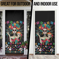 Mexican La Catrina Door Cover Viva Mexico Dia De Muertos - Wonder Print Shop