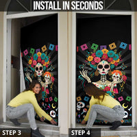 Mexican La Catrina Door Cover Viva Mexico Dia De Muertos - Wonder Print Shop