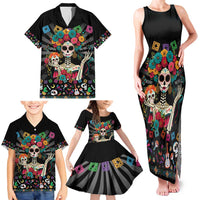 Mexican La Catrina Family Matching Tank Maxi Dress and Hawaiian Shirt Viva Mexico Dia De Muertos - Wonder Print Shop