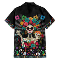 Mexican La Catrina Hawaiian Shirt Viva Mexico Dia De Muertos - Wonder Print Shop