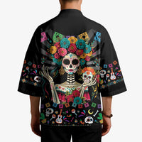 Mexican La Catrina Kimono Viva Mexico Dia De Muertos - Wonder Print Shop