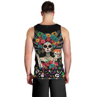 Mexican La Catrina Men Tank Top Viva Mexico Dia De Muertos - Wonder Print Shop