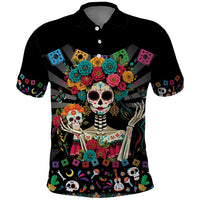 Mexican La Catrina Polo Shirt Viva Mexico Dia De Muertos - Wonder Print Shop