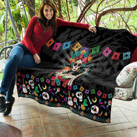 Mexican La Catrina Quilt Viva Mexico Dia De Muertos - Wonder Print Shop