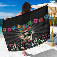 Mexican La Catrina Sarong Viva Mexico Dia De Muertos - Wonder Print Shop