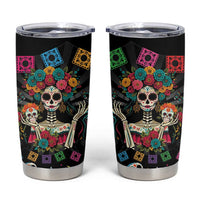 Mexican La Catrina Tumbler Cup Viva Mexico Dia De Muertos - Wonder Print Shop