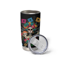 Mexican La Catrina Tumbler Cup Viva Mexico Dia De Muertos - Wonder Print Shop