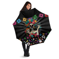 Mexican La Catrina Umbrella Viva Mexico Dia De Muertos - Wonder Print Shop